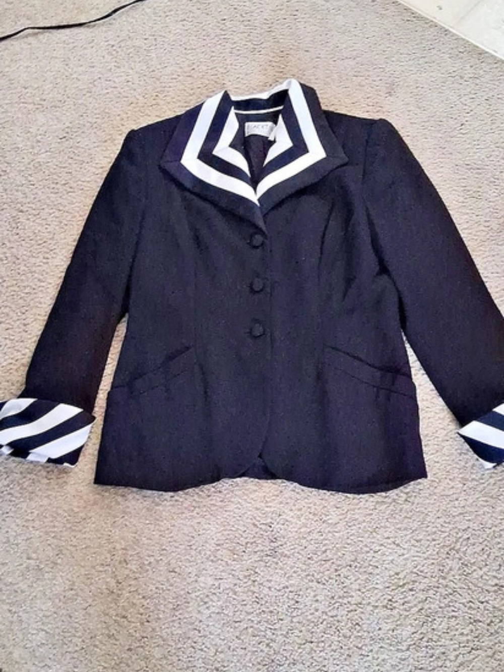 Oleg Cassini Geometric Blazer